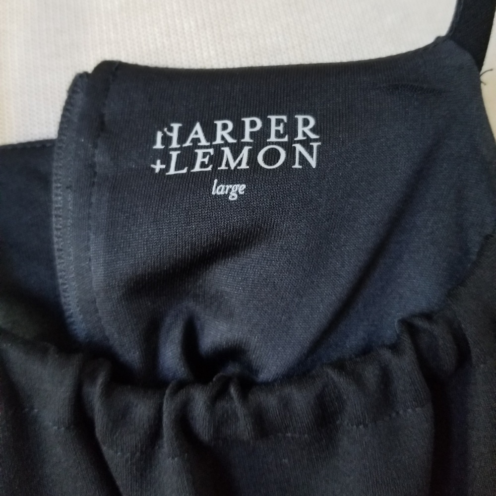 HARPER + LEMON Blk Sleeveless Halter Sheath Dress - Picture 7 of 8